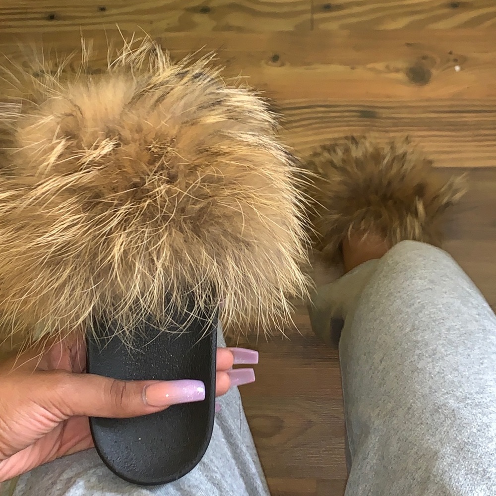 Fluffy Fur Slides